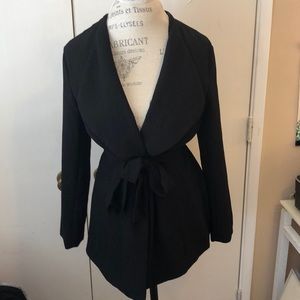 Adrienne Vittadini Tie Wrap Blazer